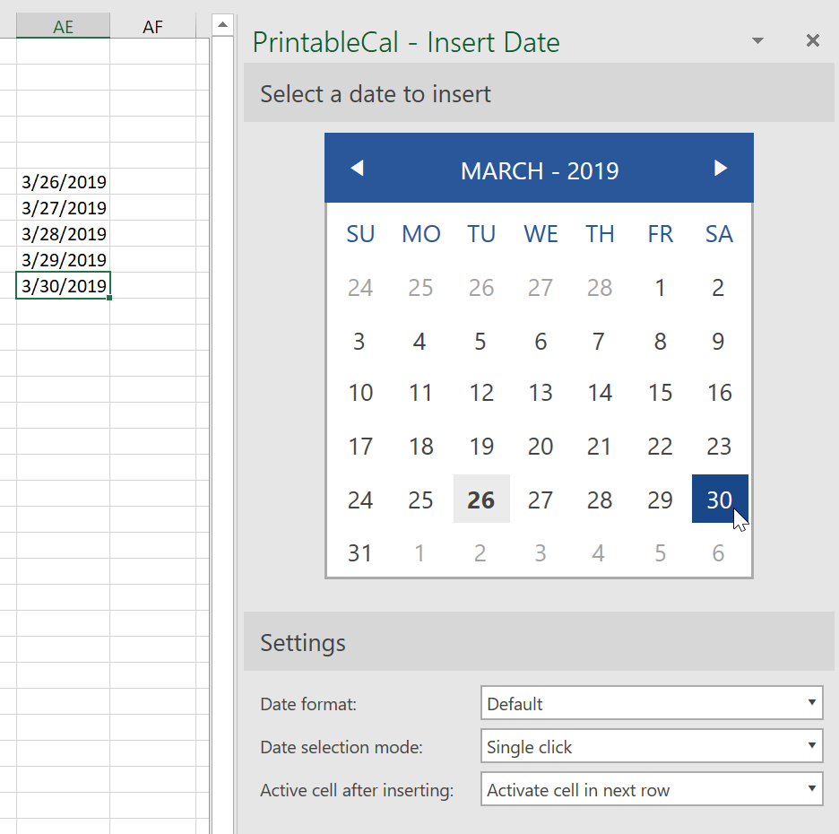 Add Date Picker To Excel Column Wearepassl